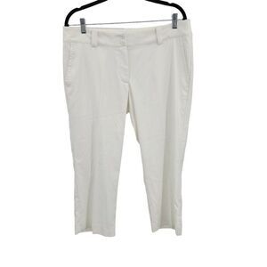 Womens Nike Golf Tour Performance DRI-FIT Mid-rise Cropped Pants 12 White